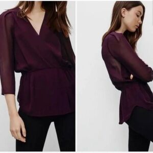 Babaton Aritzia 100% Silk Alexander Blouse